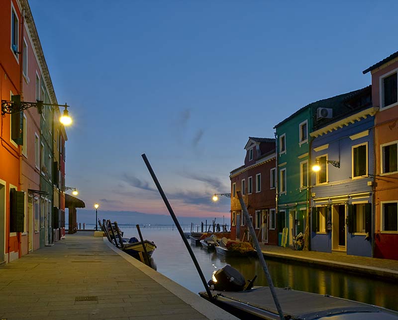 Abend über Burano