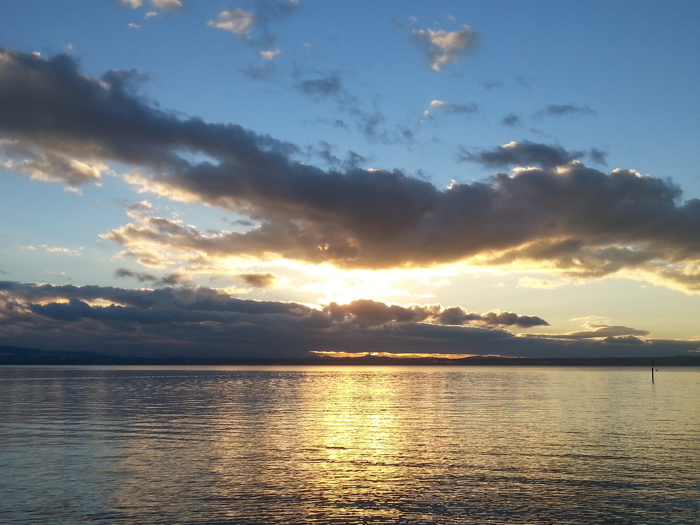 Abend über dem Bodensee