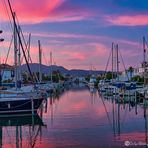 Abend über dem Hafen