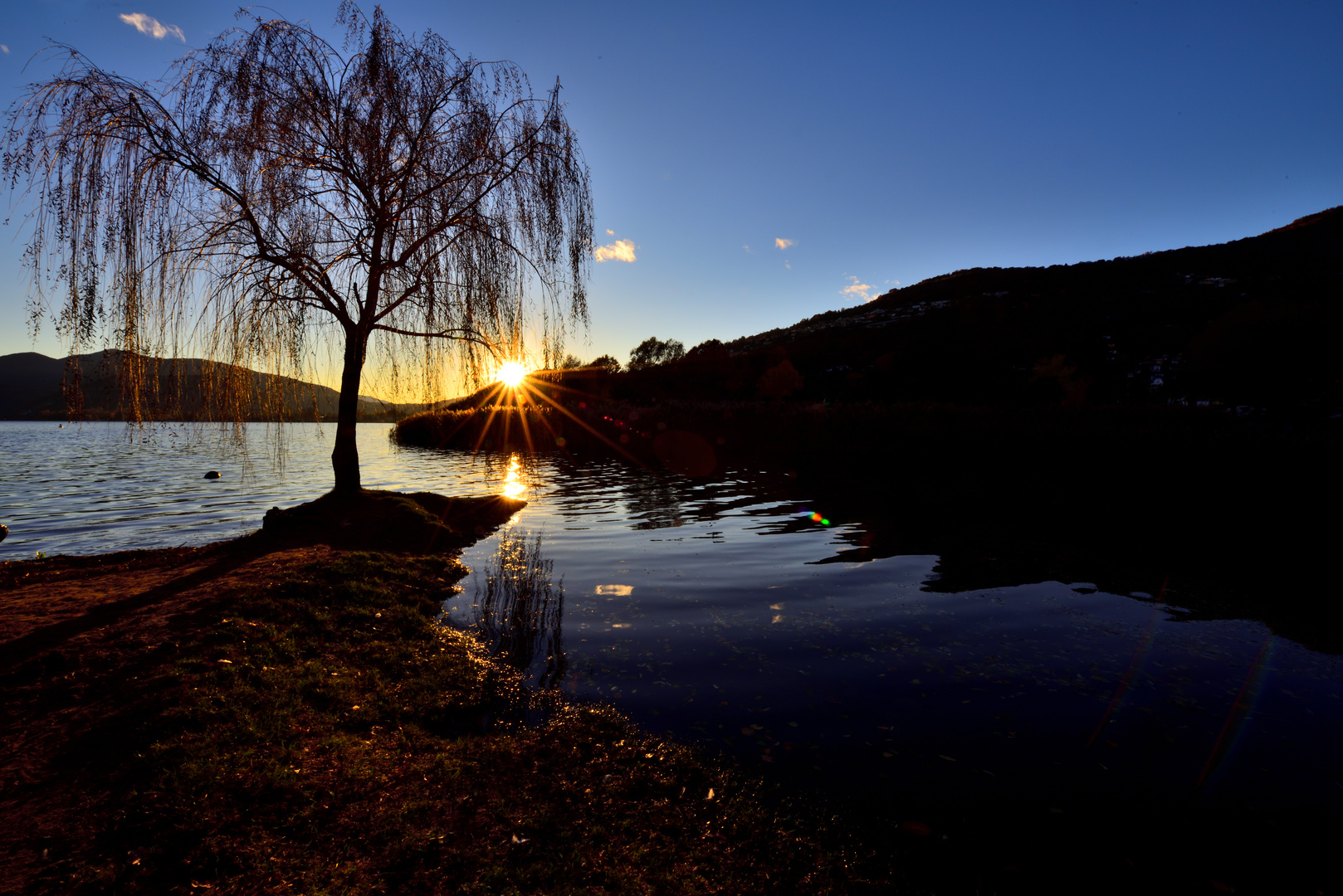 Abend über dem Luganersee