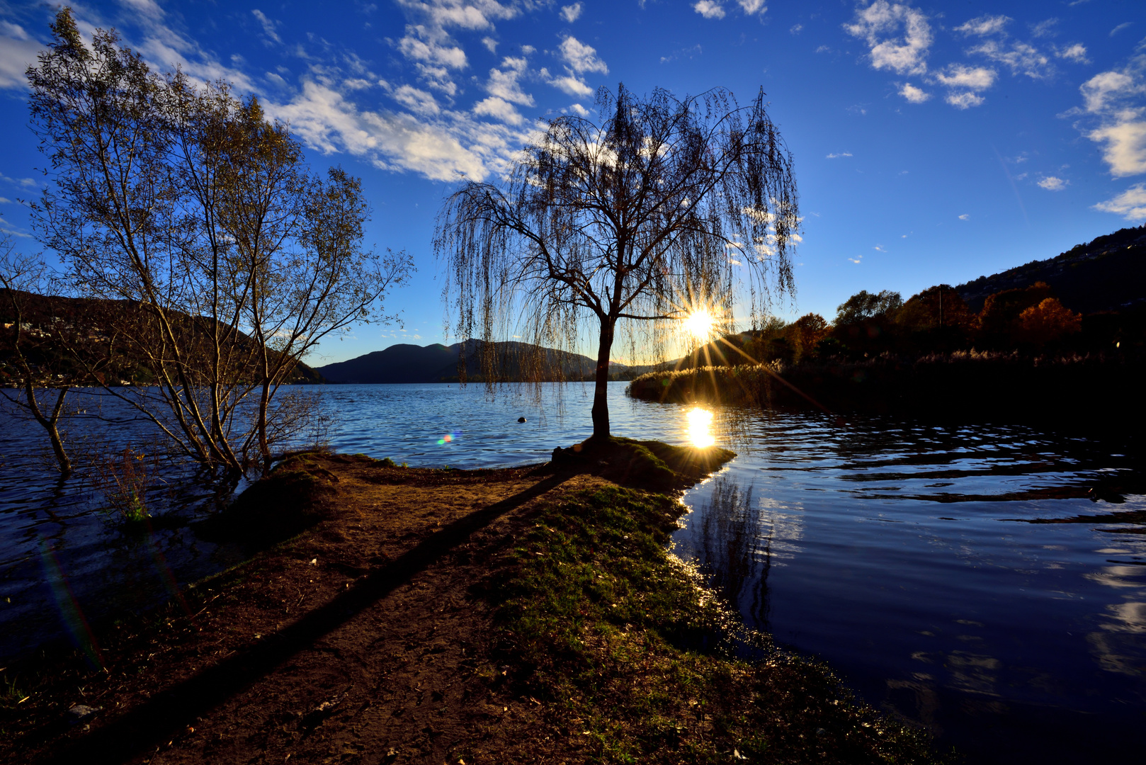 Abend über dem Luganersee