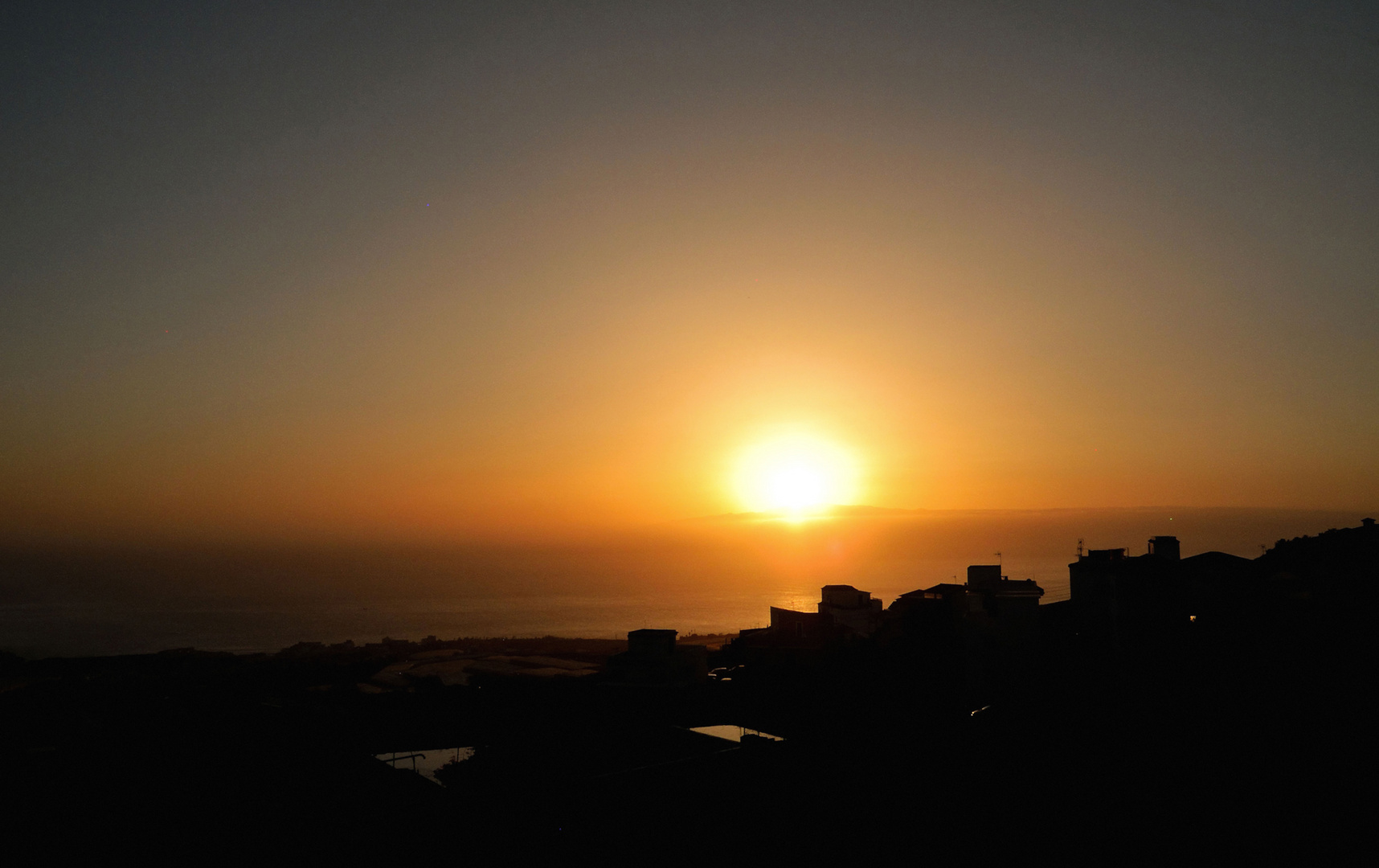 Abend über dem Meer