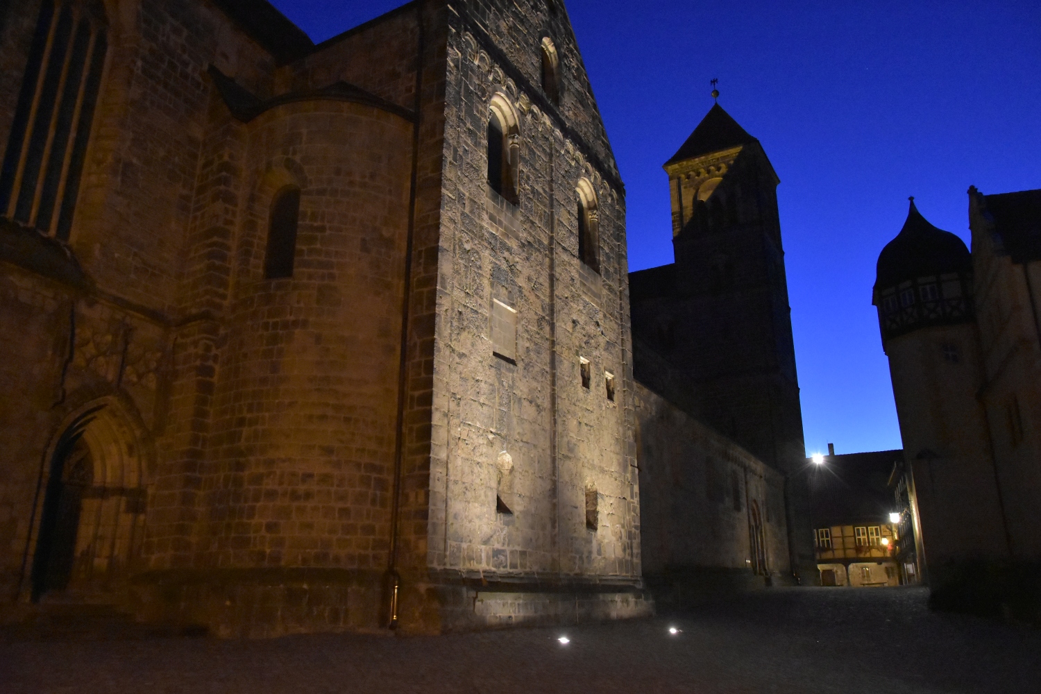 Abend über dem Quedlinburger Schloss