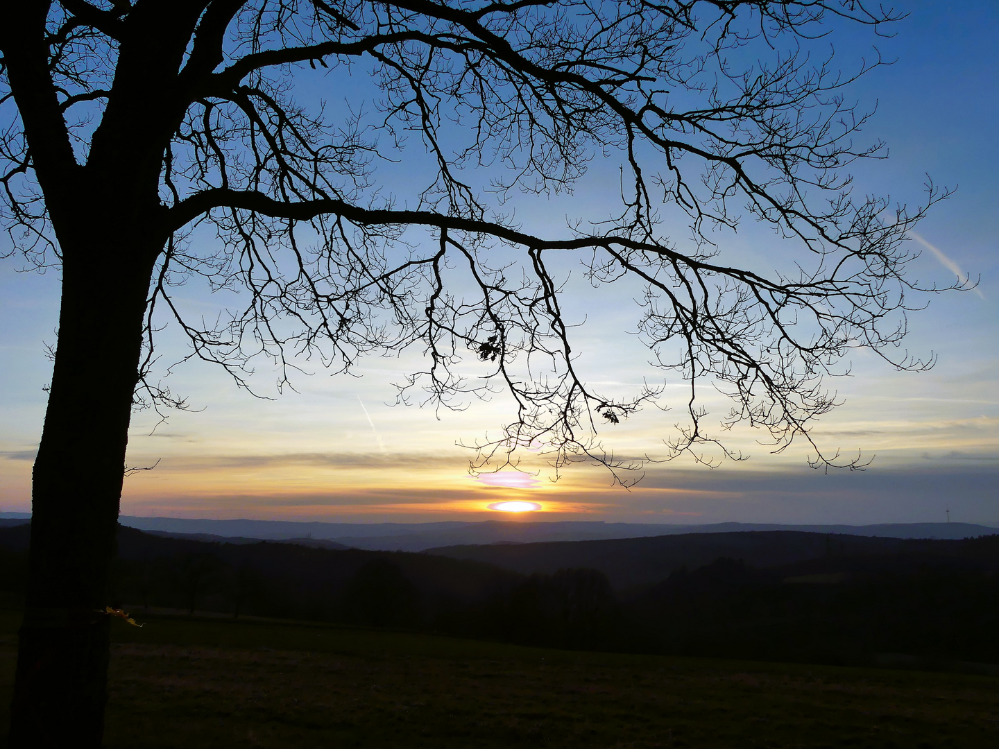 Abend über dem Rheintal