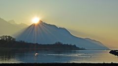 Abend über dem See