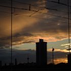 Abend über den Köln... . Mühlheimer Brücke.