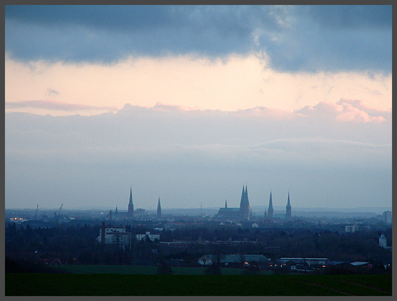 Abend über der alten Stadt