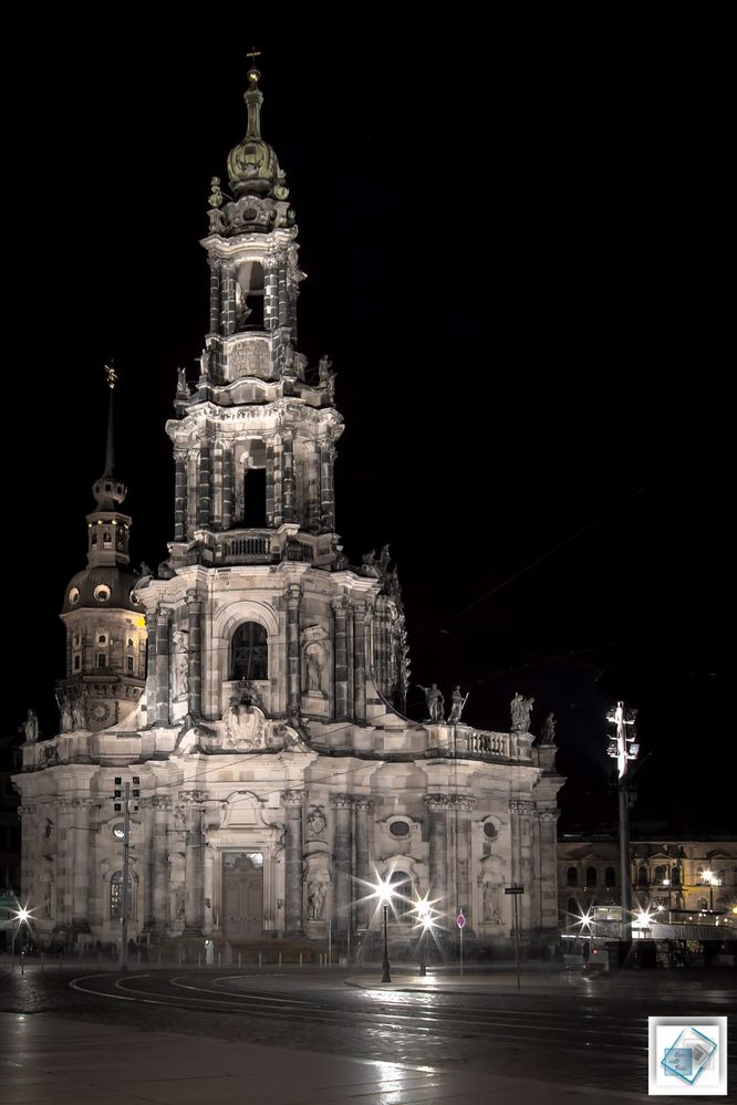 Abend über Dresden