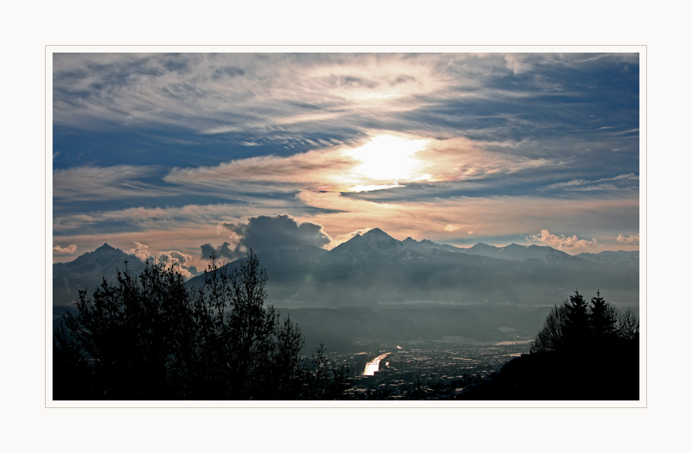 Abend über Innsbruck