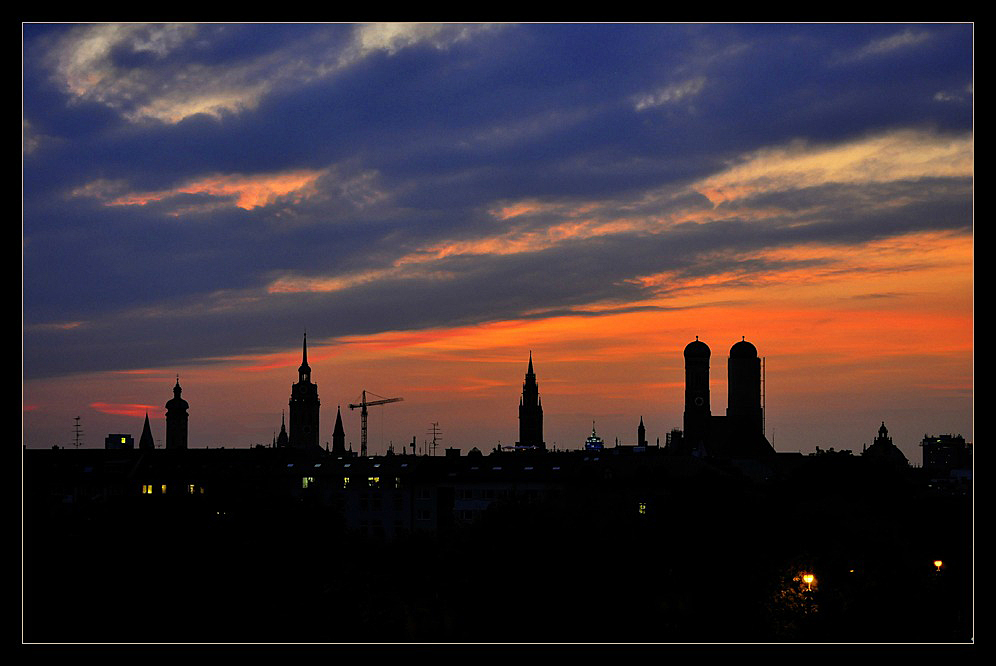 Abend über München