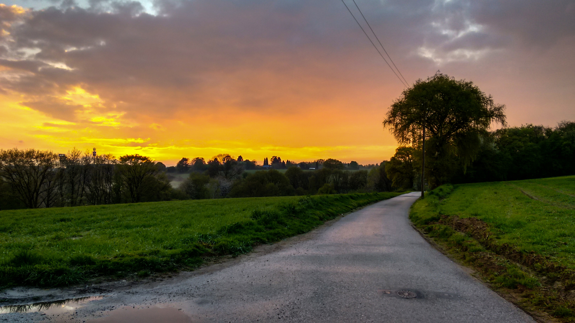 Abend über Solingen