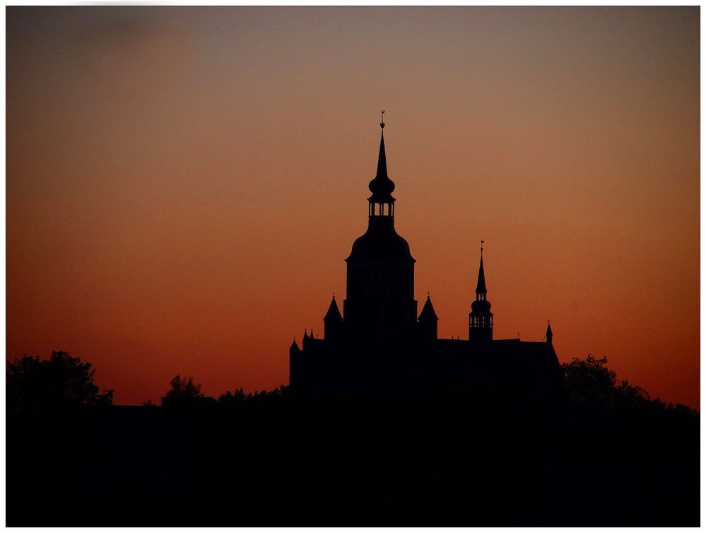 Abend über Stralsund