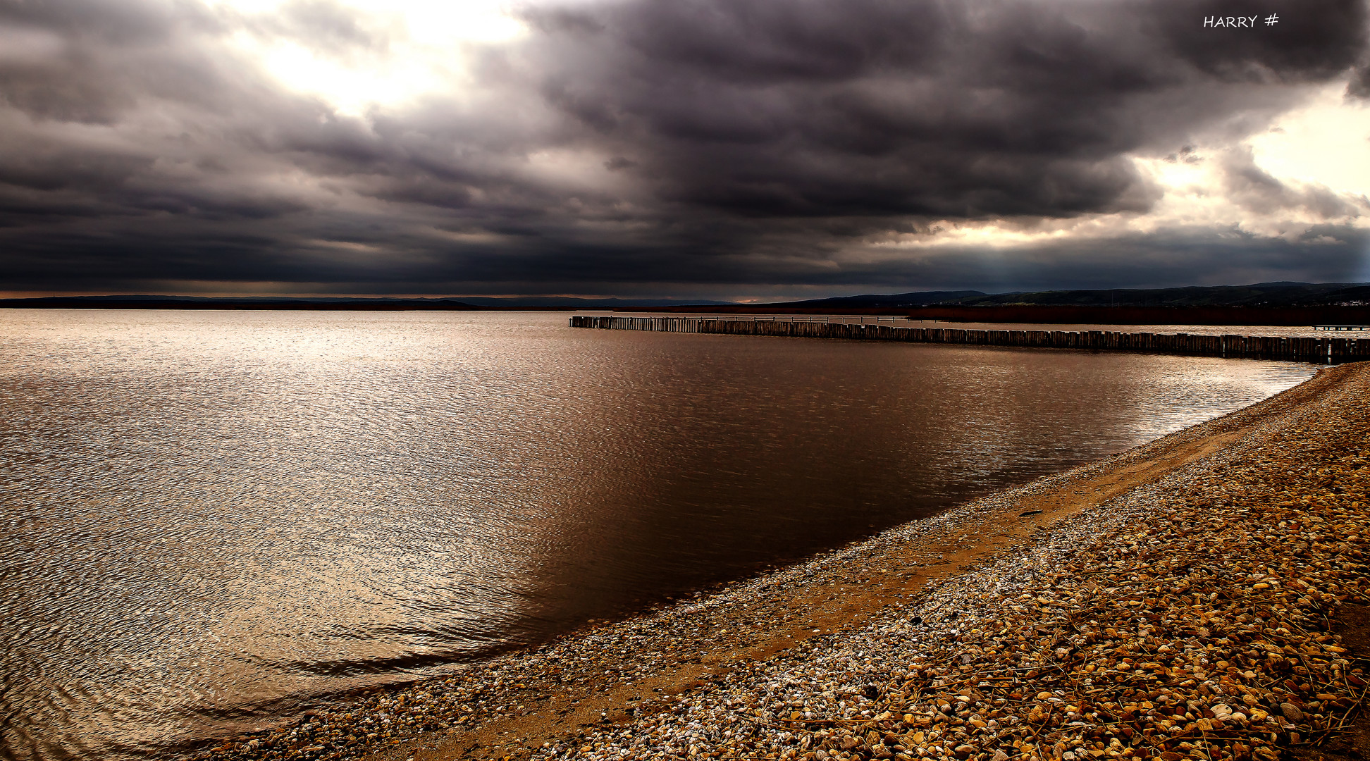 Abendämmerung am Neusiedler See