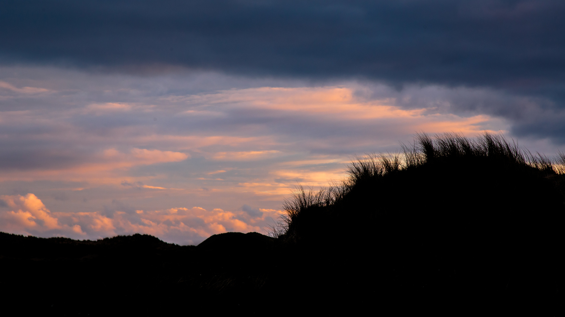 Abendämmerung in den Amrumer Dünen 