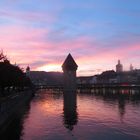 Abendatmosphäre über Luzern ...