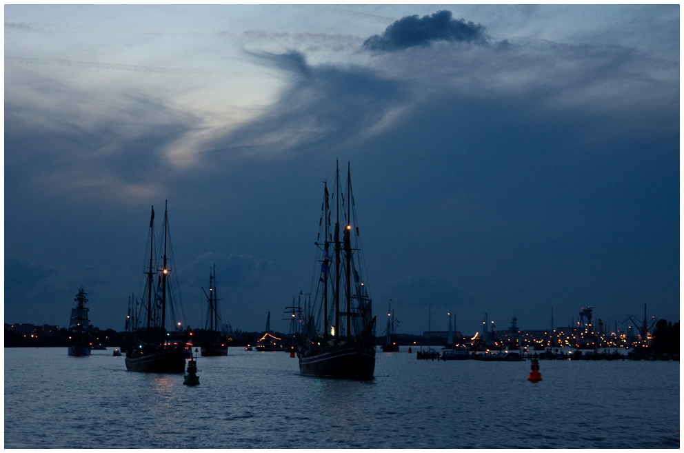 Abendausfahrt zu Hanse Sail