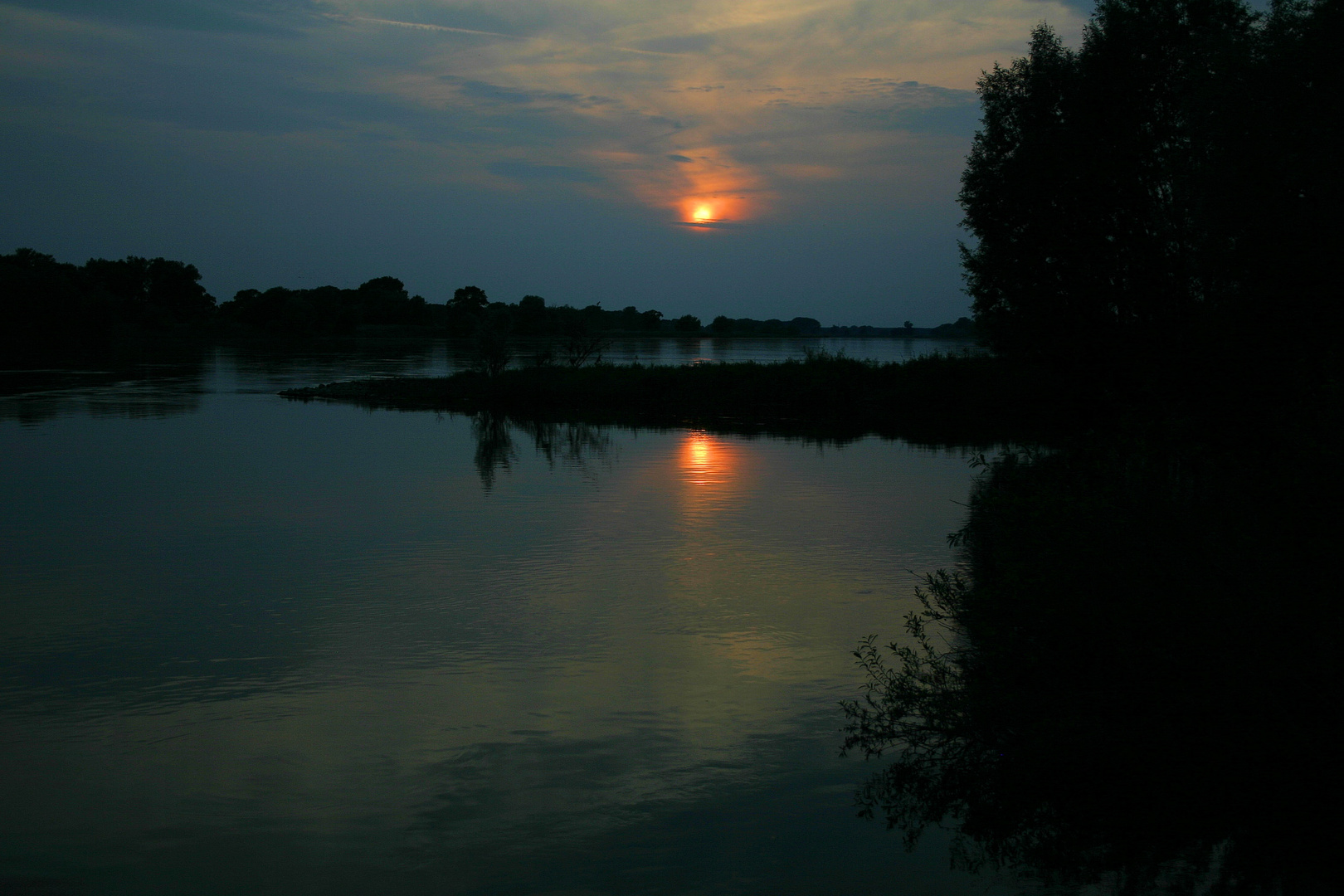 Abendausklang am Strom