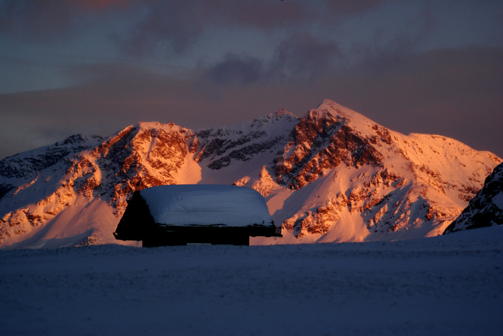 Abendbeleuchtung Julierpass