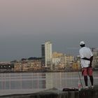 Abendbeschäftigung am Malecón