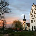 Abendblick am Schloss