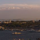 Abendblick auf Istanbuls Stadtteil Sultanahmet