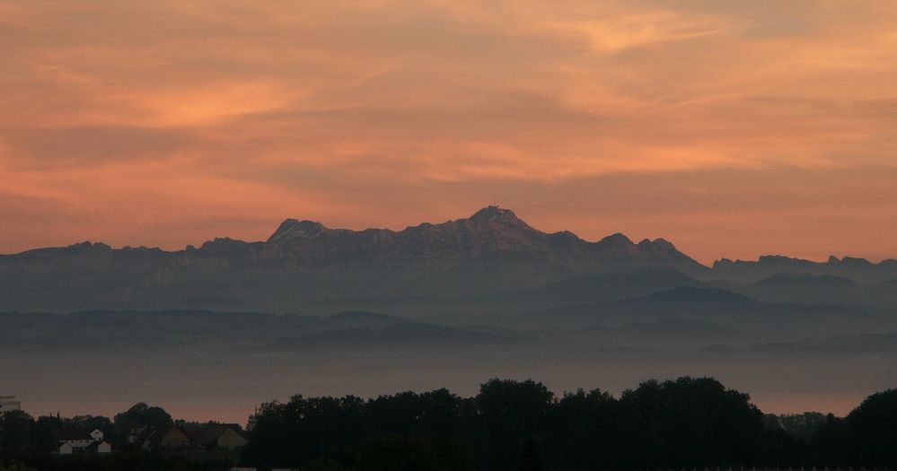 Abendblick aus meinem Fenster