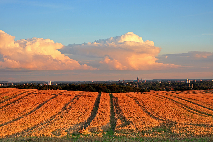 Abendblick gen Lübeck