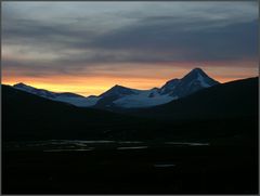 Abendblick nach Sulitjelma