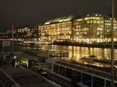 Abendblick über die Binnenalster