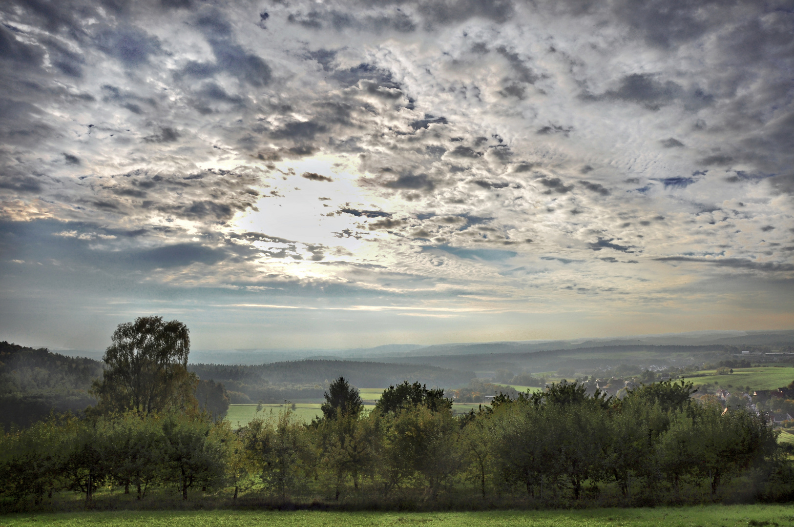 Abendblick vom Glatzenstein