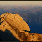 Abendblick vom Höchsten auf den Zweithöchsten