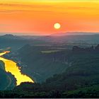 Abendblick vom Kipphorn am Großen Winterberg bei Bad Schandau