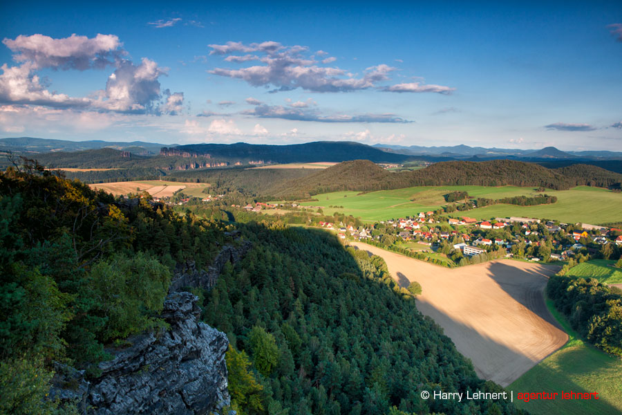 Abendblick vom Papststein