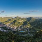 Abendblick vom Sommerfelsen