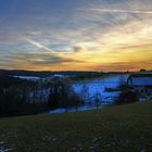 Abendblick zum Gehöft.