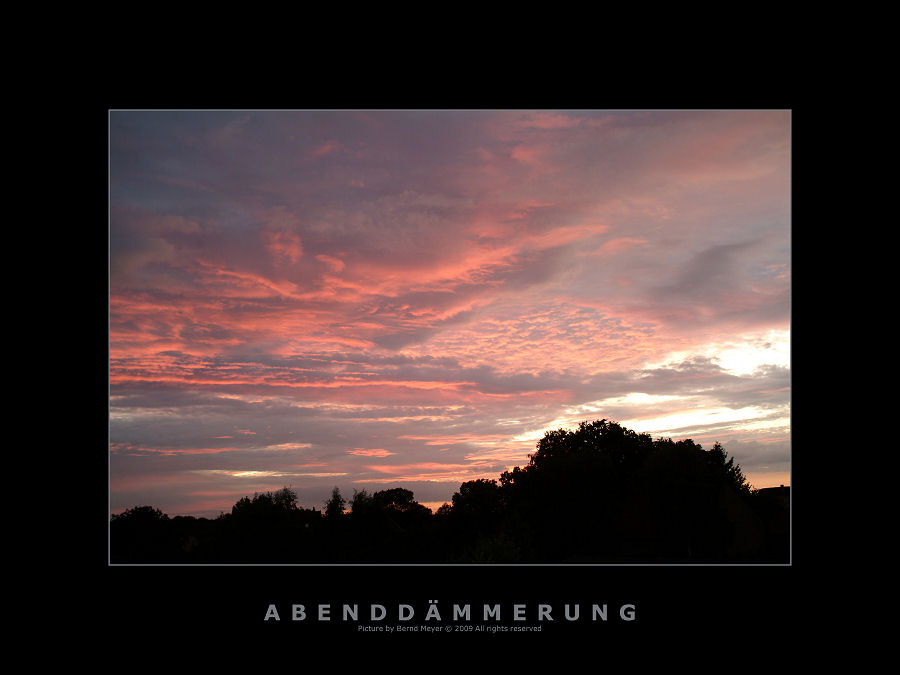 abenddämmerung...