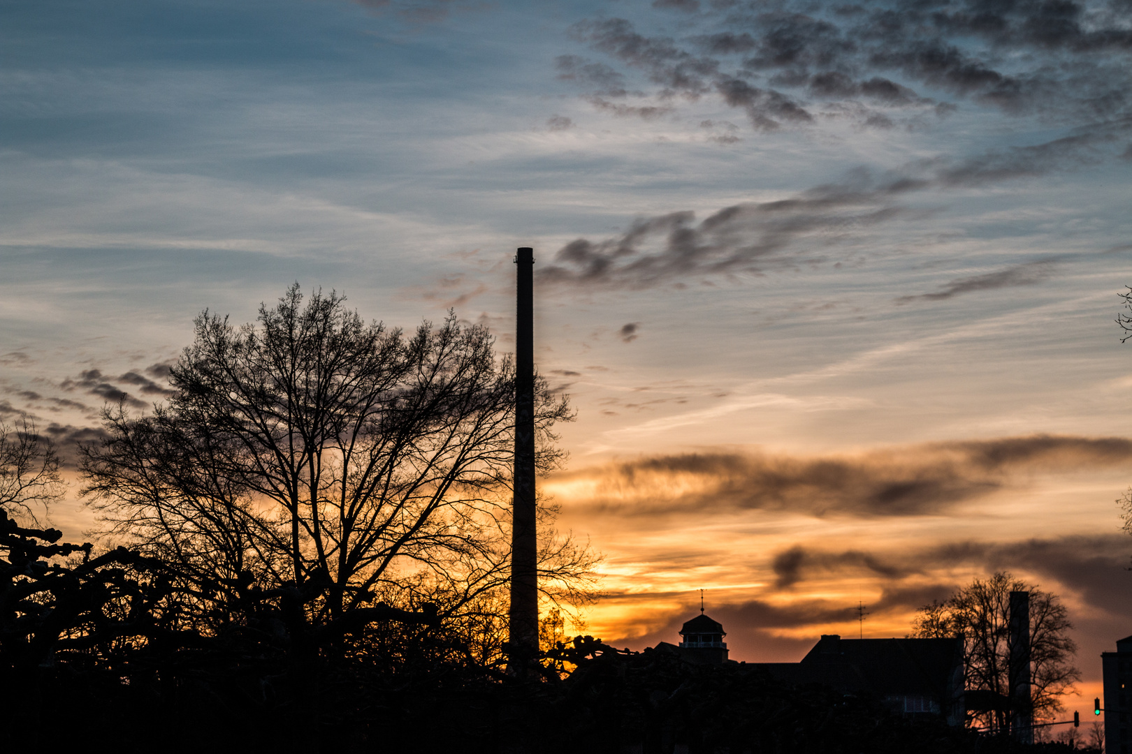 Abenddämmerung am Bayerwerk