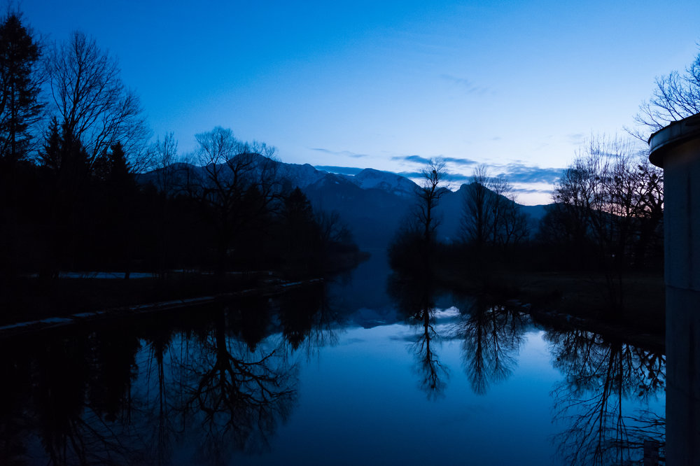 Abenddämmerung am Kochelsee