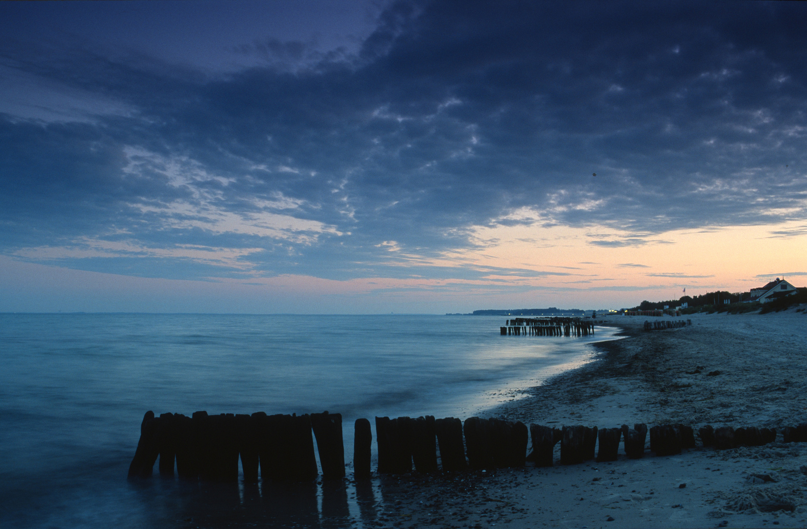 Abenddämmerung am Lenster Strand