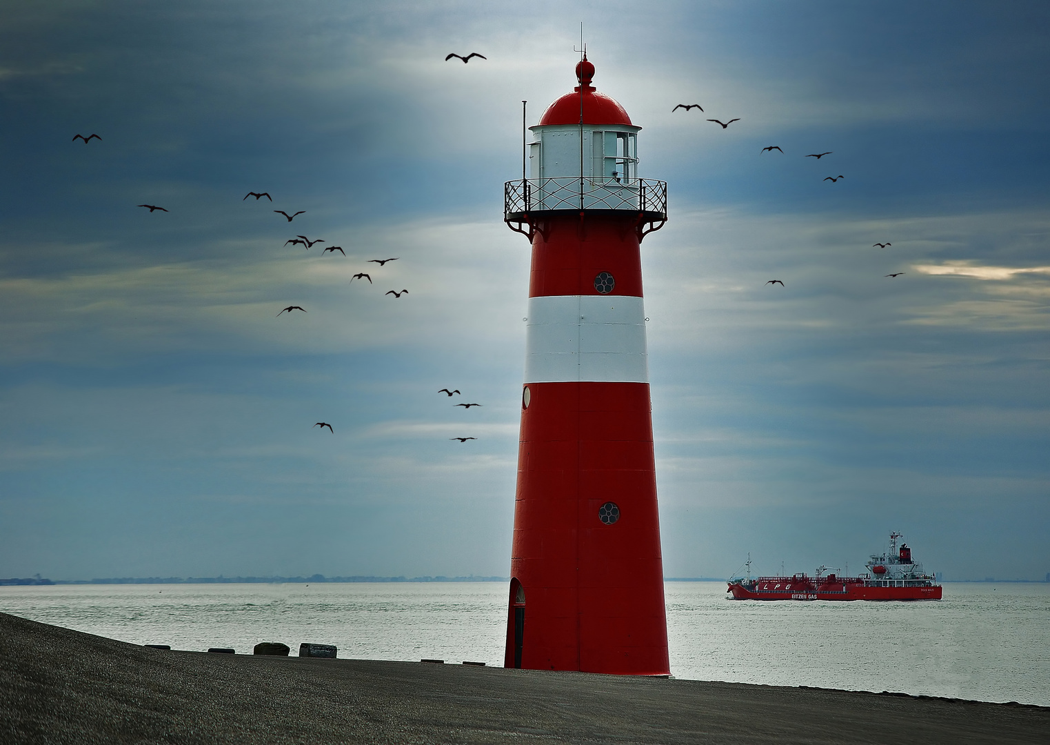 Abenddämmerung am Leuchtturm