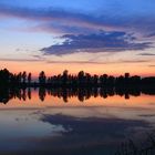 Abenddämmerung am See