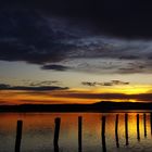 Abenddämmerung am See