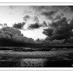 Abenddämmerung am Strand