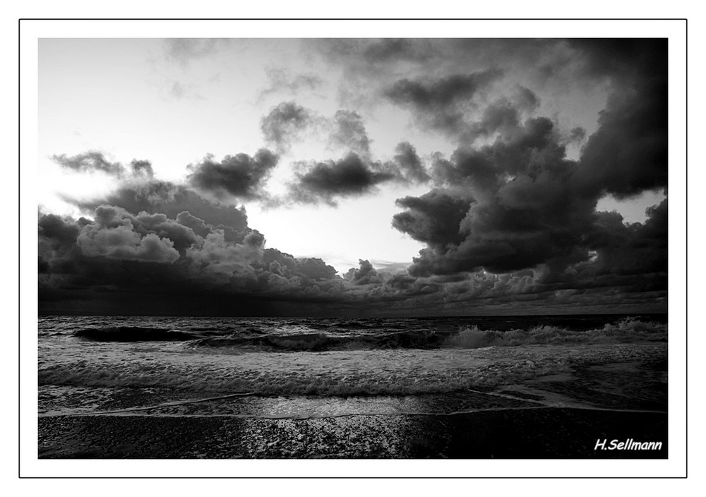 Abenddämmerung am Strand