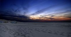 Abenddämmerung am Strand