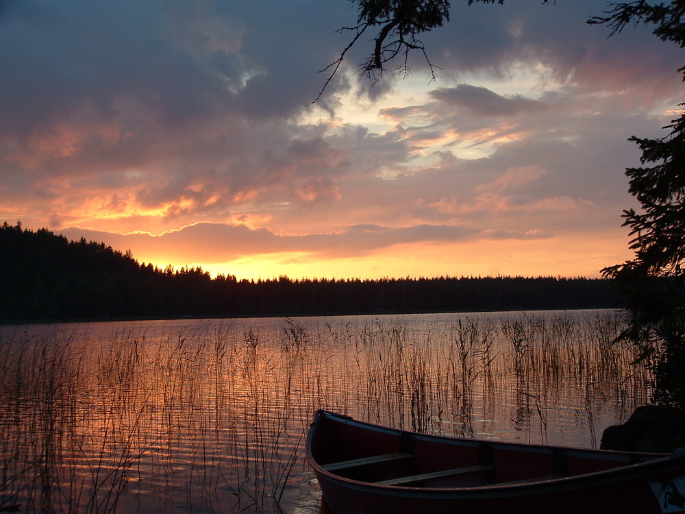 Abenddämmerung am Svartälven