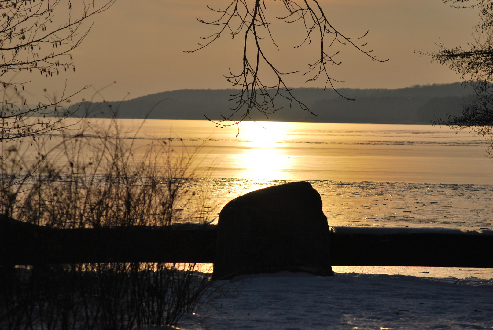 Abenddämmerung am Tollensesee