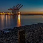 Abenddämmerung an der Elbe mit ZHEN HUA 20