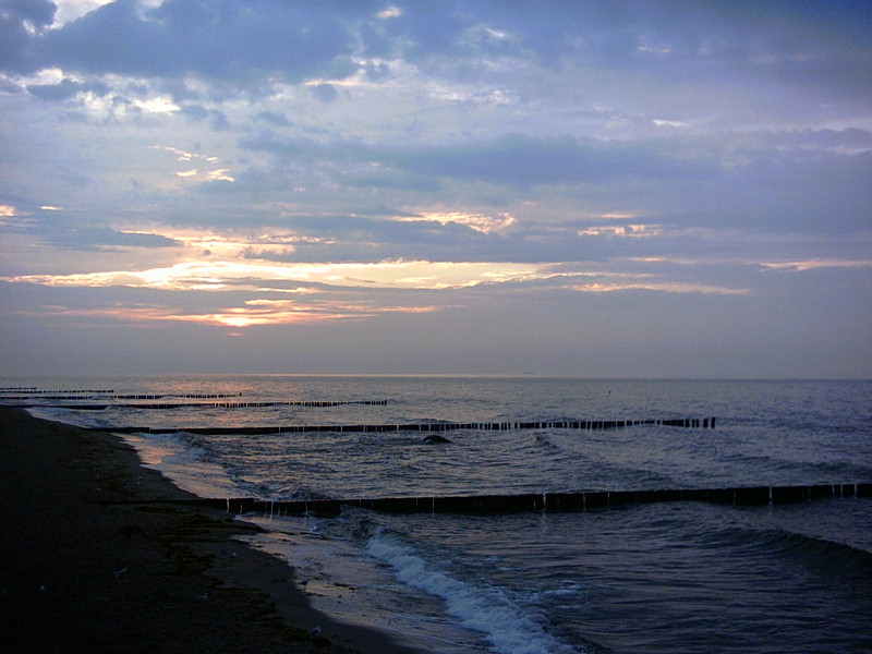 Abenddämmerung an der Ostsee