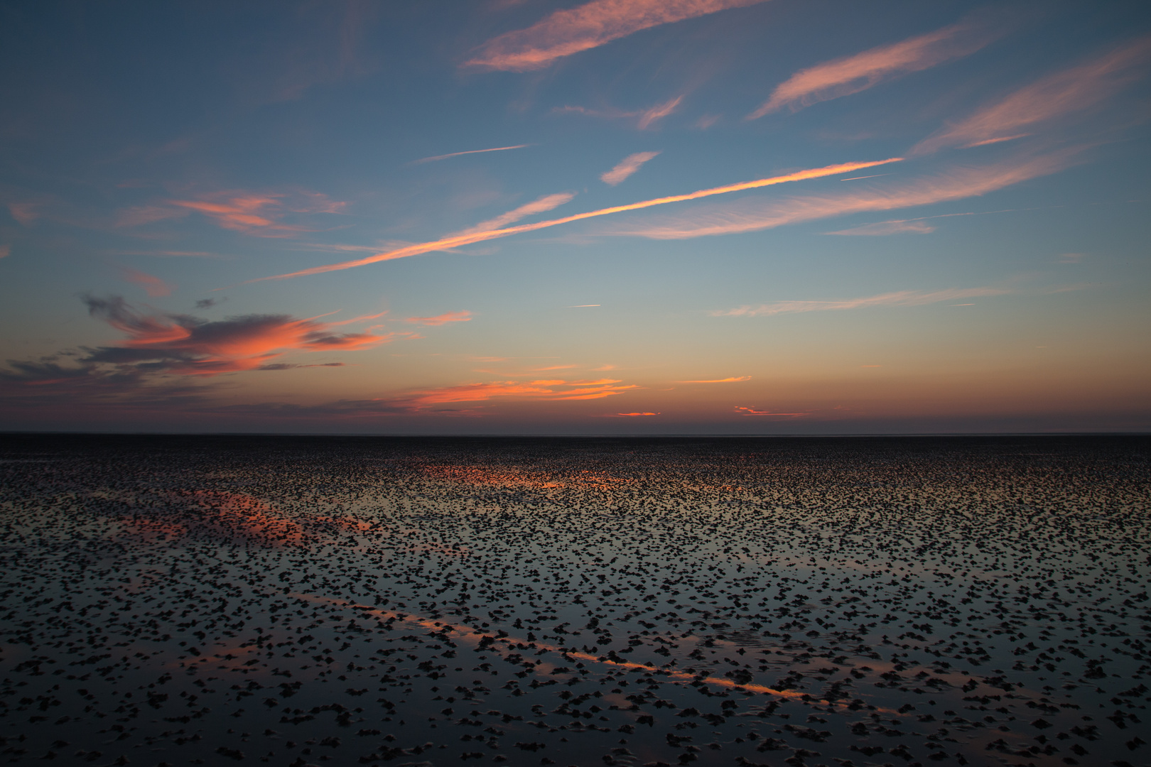 Abenddämmerung an der Wurster Nordseeküste (2)